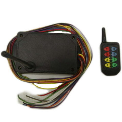 8 Button 8 Function Wireless Transmitter and Wireless Receiver for DC Applications Wireless